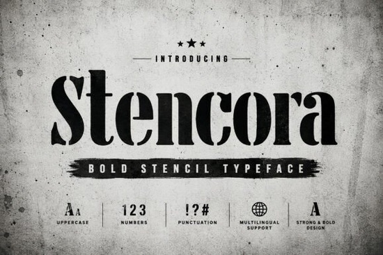 Stencora Font